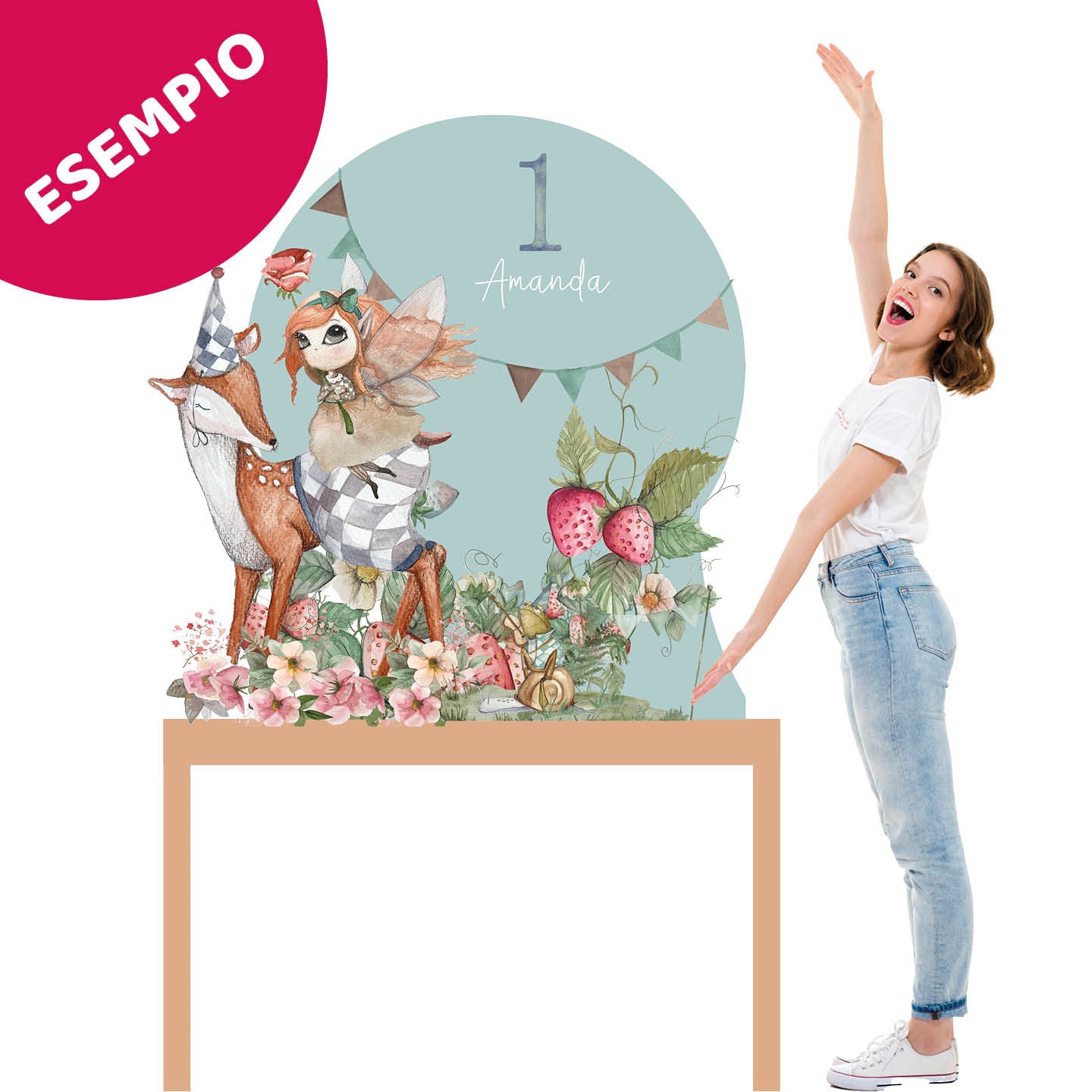 DISEGNO SU RICHIESTA da appoggio | decori compleanno custom | allestimento bimbo su misura | consegna a casa tua - Peekaboo