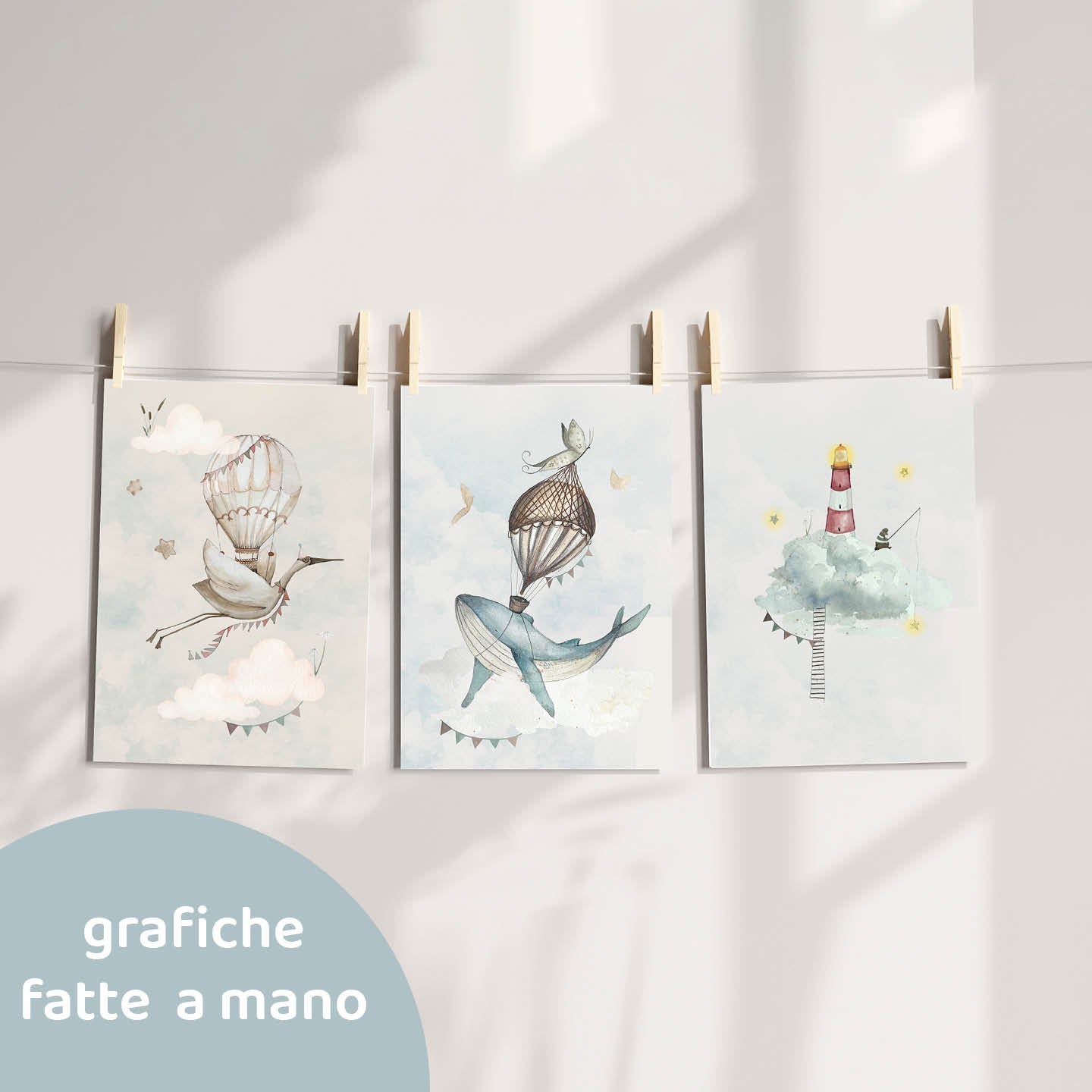PROMO LIBRO + STAMPE A4 | Libro illustrato 2024 e stampe per cameretta | Regalo perfetto per Bambini e nascite - Peekaboo
