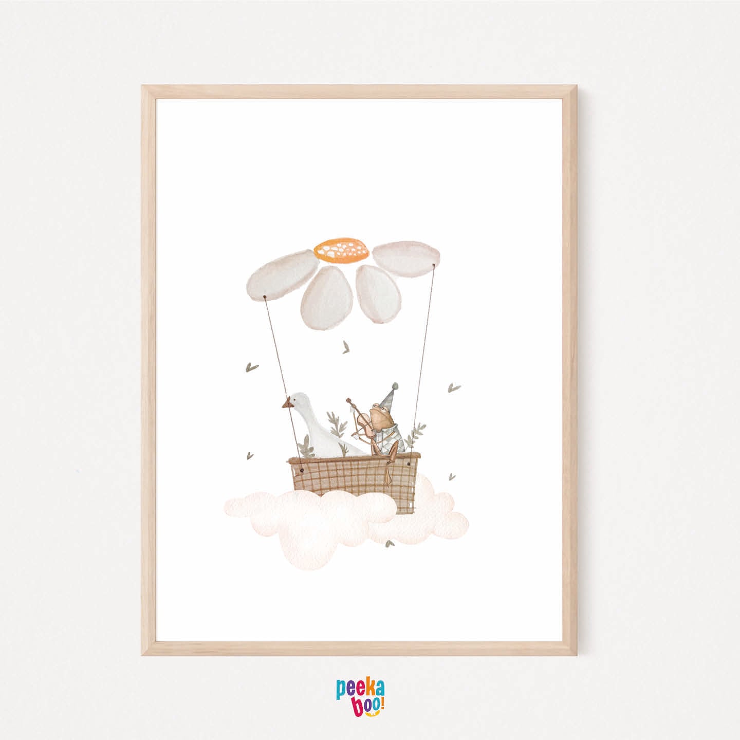 Papere per cameretta | Set di 3 stampe | Decorazione per cameretta bimbi - Peekaboo