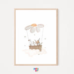 Papere per cameretta | Set di 3 stampe | Decorazione per cameretta bimbi - Peekaboo