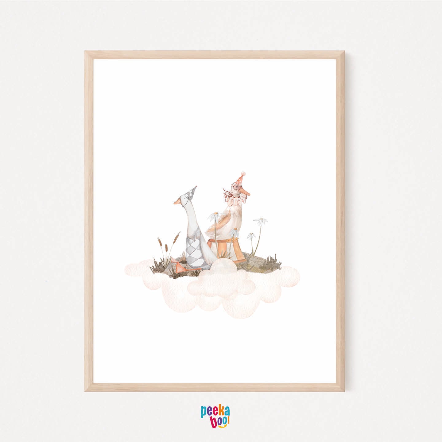 Papere per cameretta | Set di 3 stampe | Decorazione per cameretta bimbi - Peekaboo
