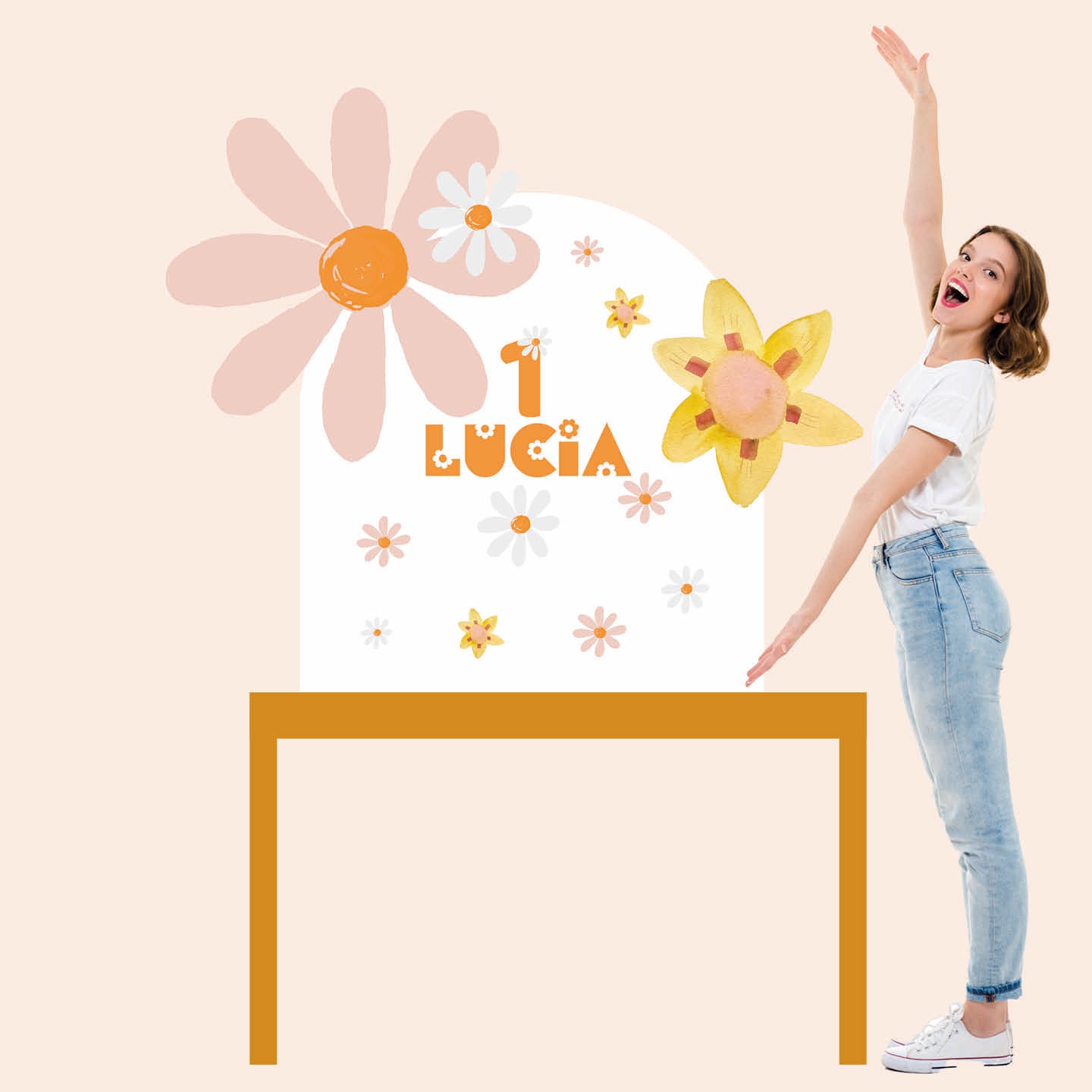 FLOWER PARTY da appoggio | Decori compleanno bimba - Peekaboo