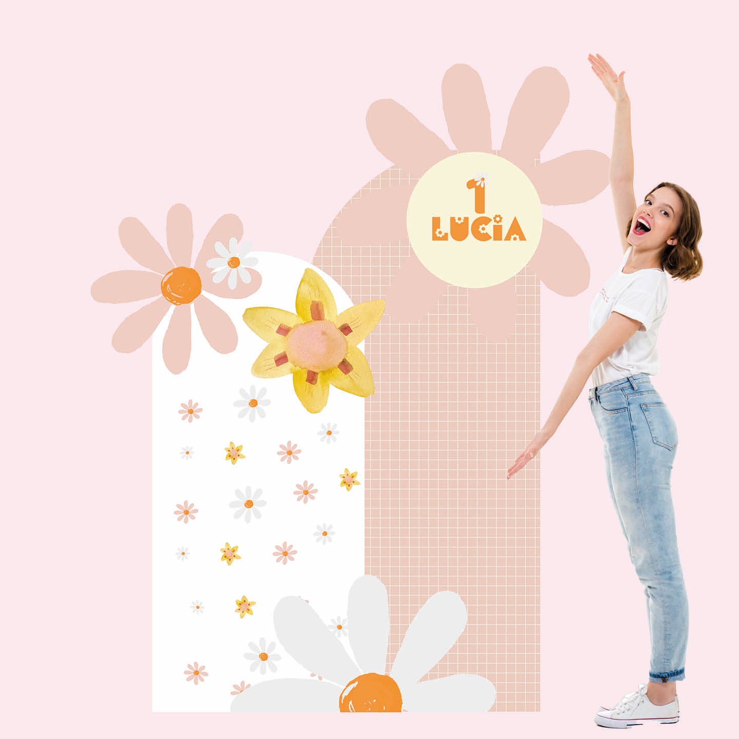 FLOWER PARTY doppio da terra | Decorazione festa di compleanno | Party planner - Peekaboo