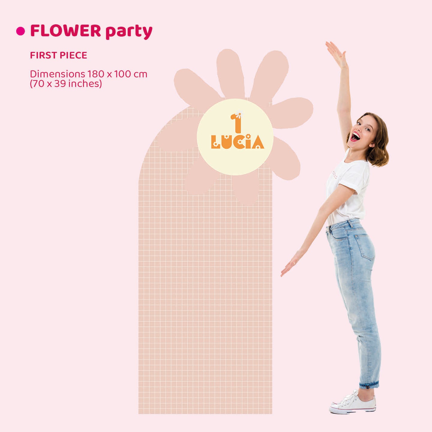 FLOWER PARTY doppio da terra | Decorazione festa di compleanno | Party planner - Peekaboo