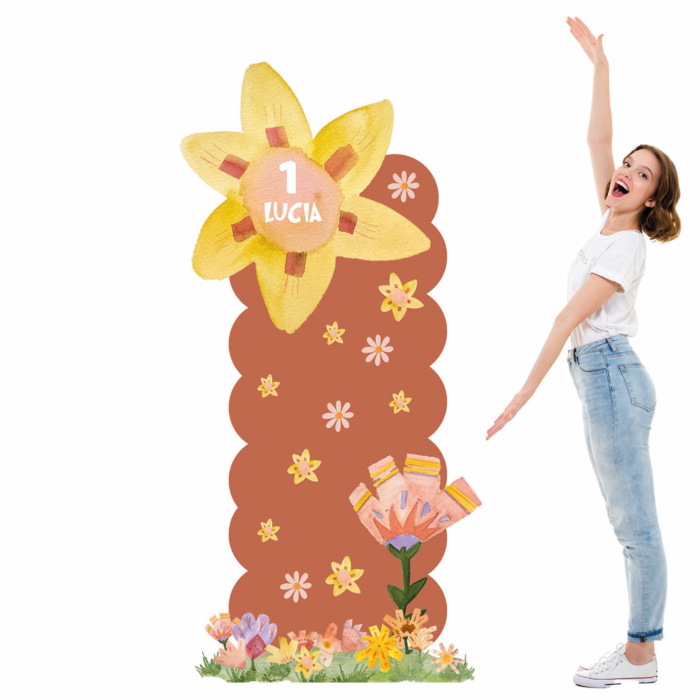 FLOWER PARTY da terra | Festa a tema | Backdrop compleanno - Peekaboo