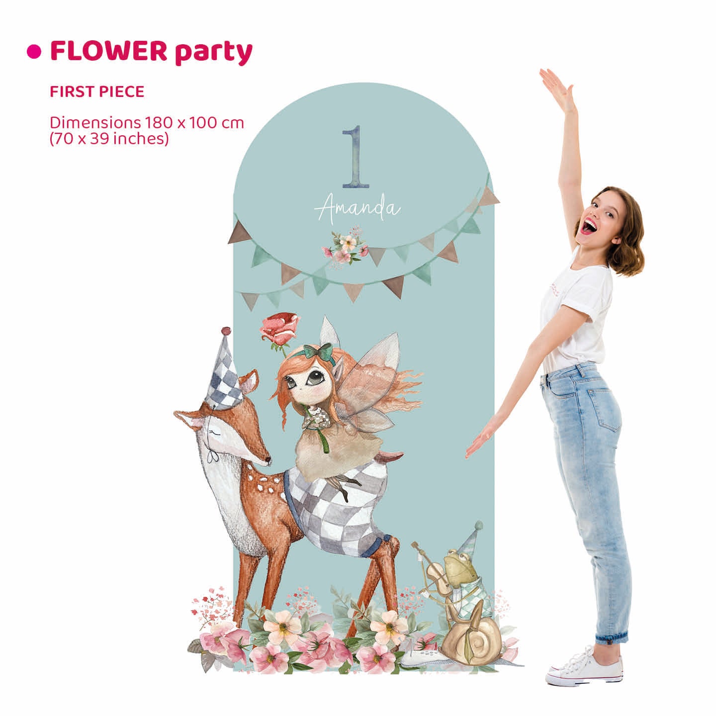 FAIRY PARTY doppio da terra | Decori compleanno bimba 1 anno - Peekaboo