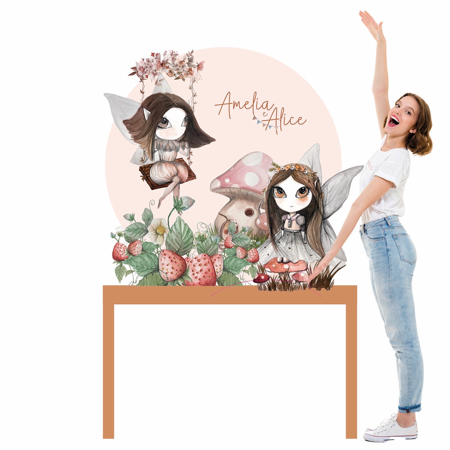 FAIRY PARTY da appoggio | Decorazione festa di compleanno | Sfondi per compleanno - Peekaboo