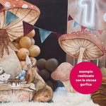 WOODLAND PARTY doppio da terra | Decorazione festa di compleanno | Sfondi per compleanno - Peekaboo