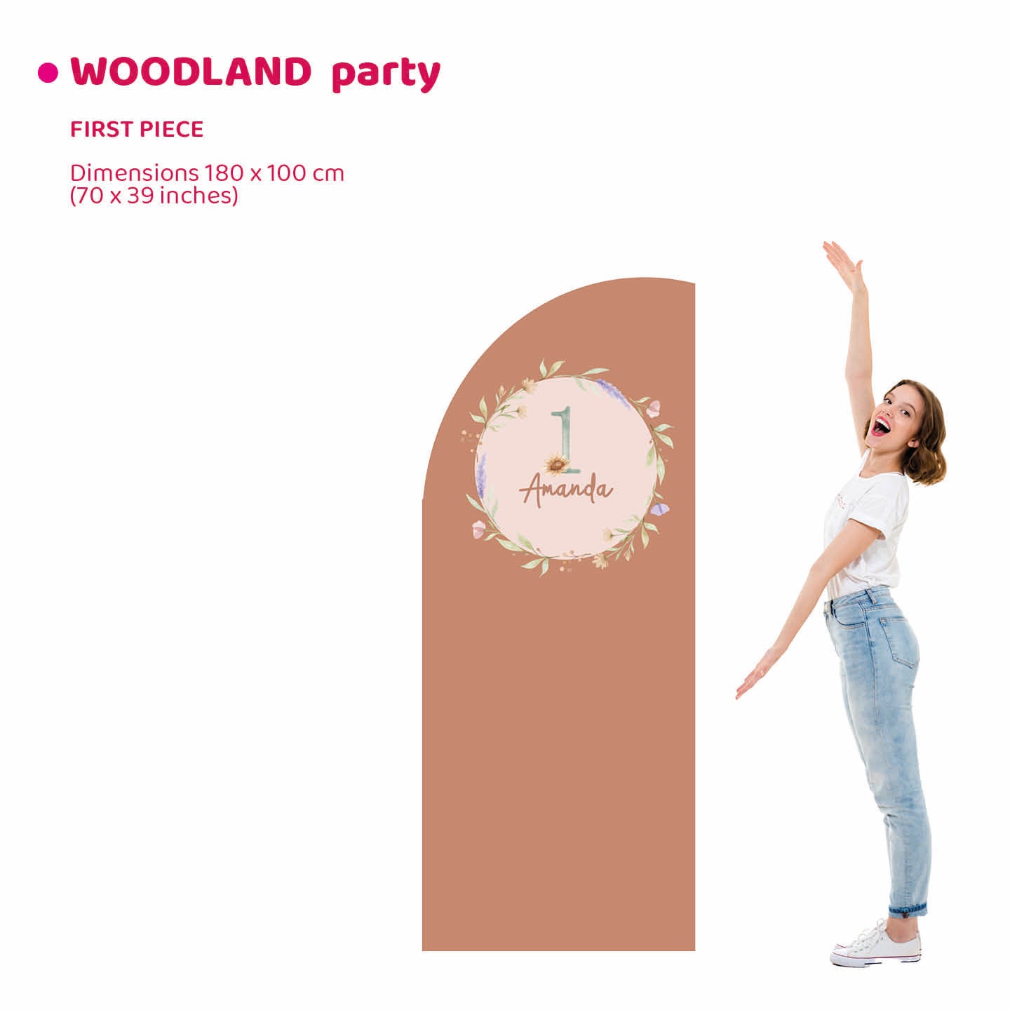 WOODLAND PARTY doppio da terra | Decorazione festa di compleanno o Battesimo - Peekaboo