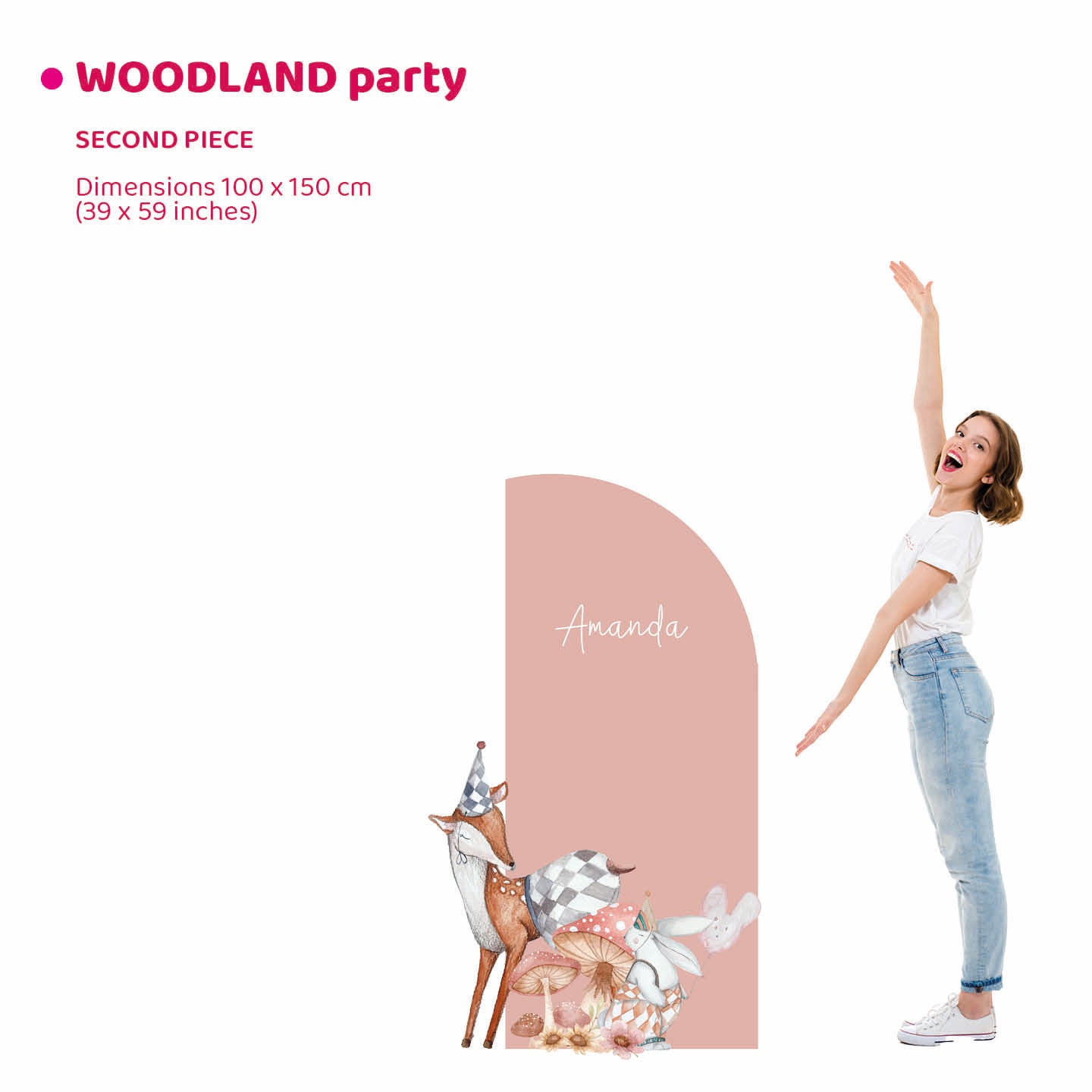 WOODLAND PARTY doppio da terra | Decorazione festa di compleanno o Battesimo - Peekaboo