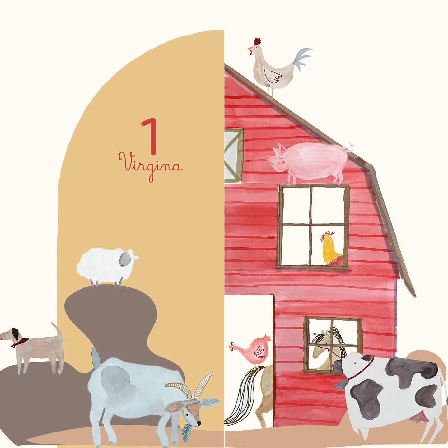 FARM PARTY doppio da terra | Allestimento compleanno bambino - Peekaboo