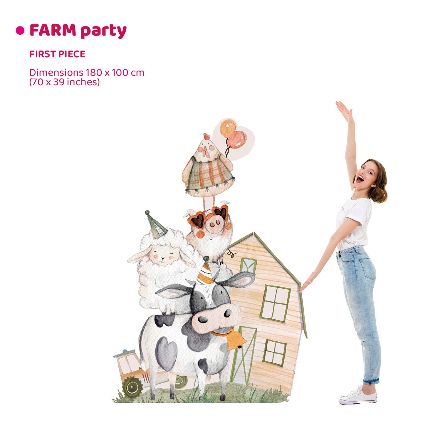 FARM PARTY doppio da terra | Decorazione festa di compleanno | Party planner - Peekaboo