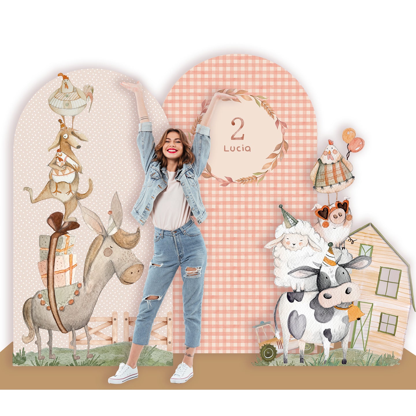 FARM PARTY doppio da terra | Decorazione festa di compleanno | Party planner - Peekaboo
