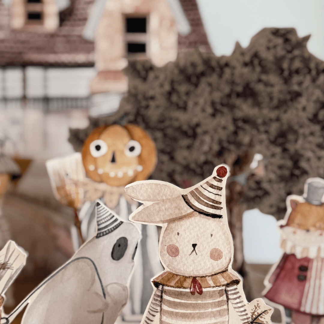 Halloween Printables disegnati a mano - Peekaboo