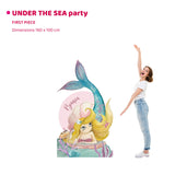 UNDER THE SEA PARTY marmeid doppio da terra | Festa a tema | Backdrop compleanno - Peekaboo