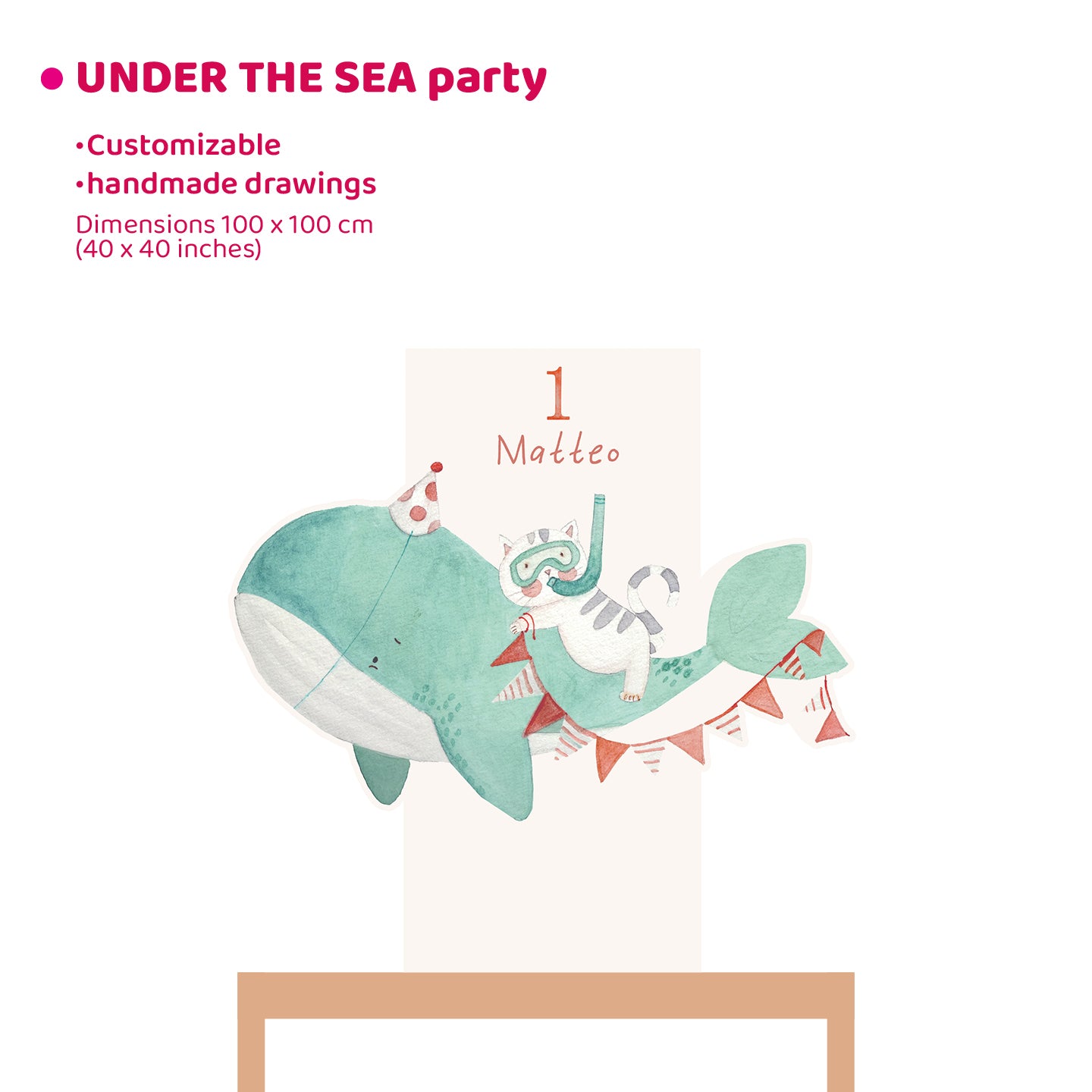UNDER THE SEA PARTY da appoggio | Decori per compleanno o Battesimo - Peekaboo