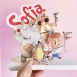 Cake Topper Personalizzato – Tema parata degli animali - Peekaboo