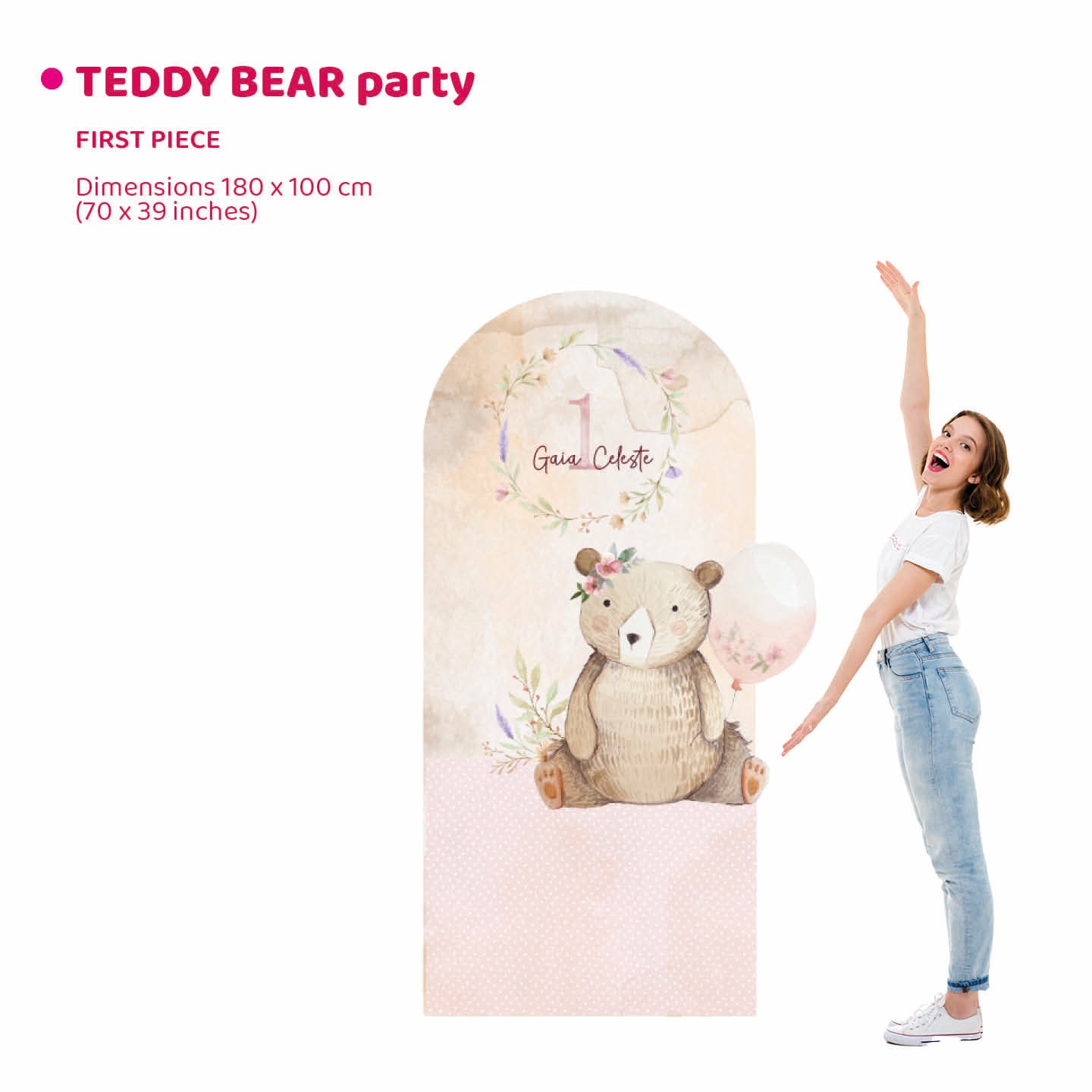 TEDDY BEAR PARTY da terra | Decorazione festa di compleanno | Sfondi per compleanno - Peekaboo
