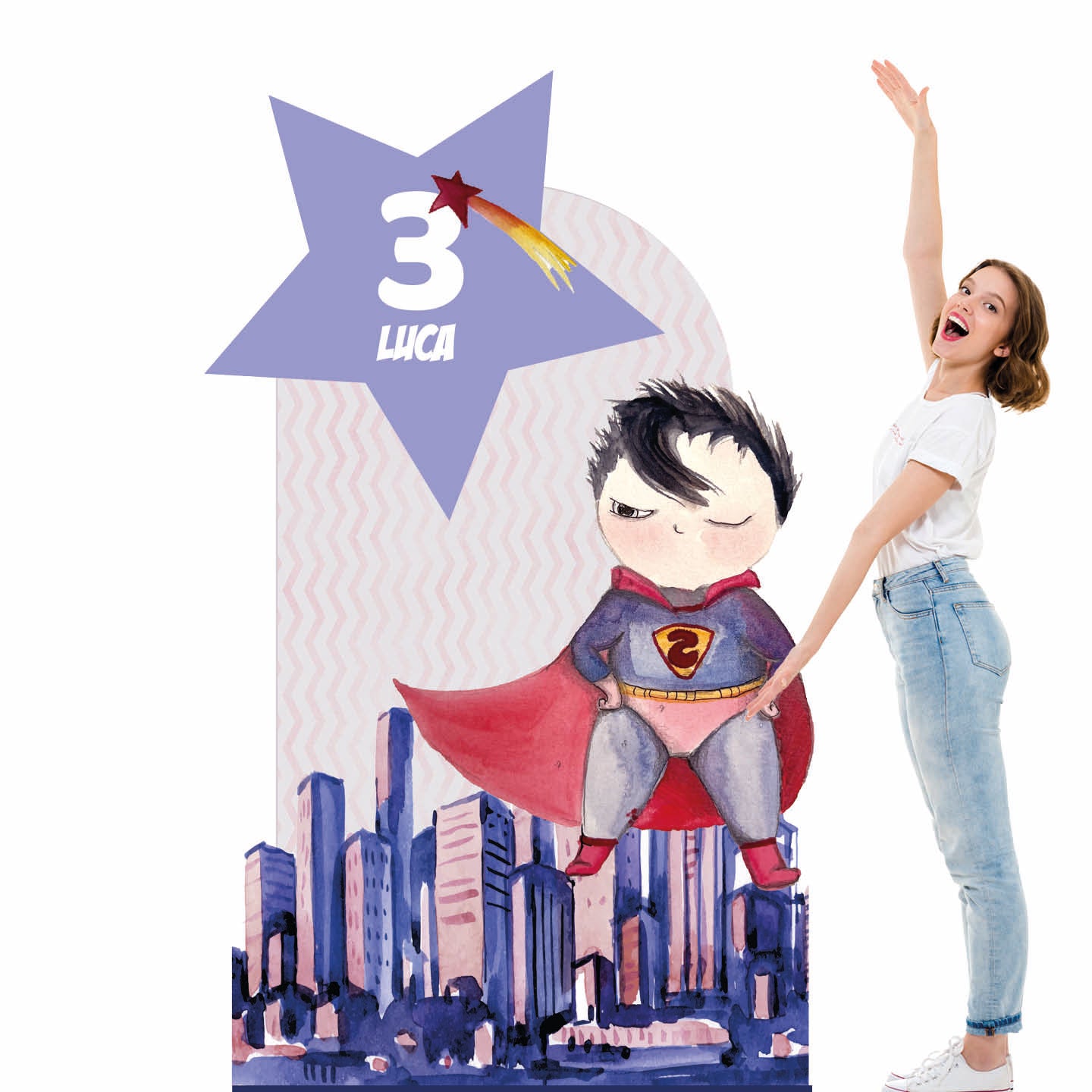SUPER HERO PARTY da terra | Sfondo festa | Compleanno bambino - Peekaboo