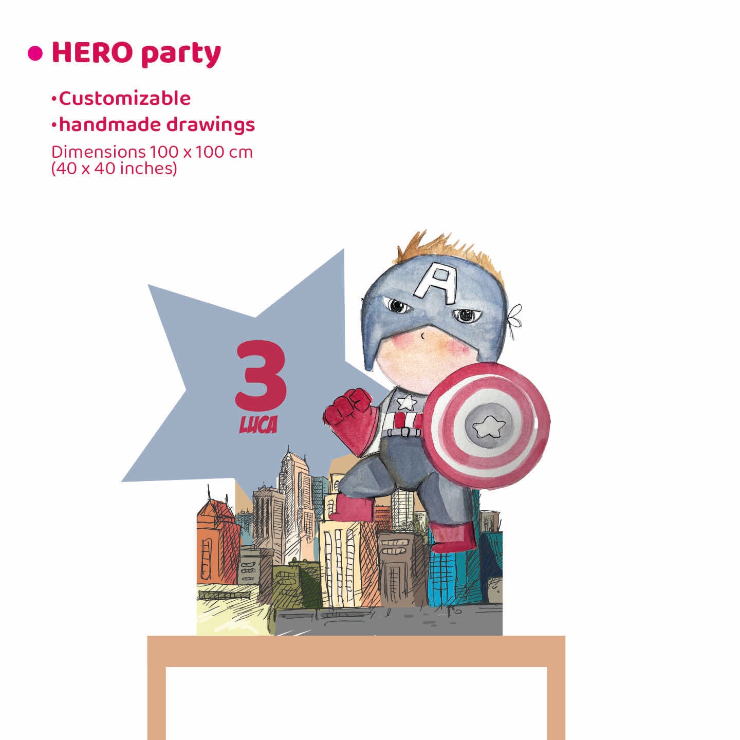 SUPER HERO PARTY da appoggio | Decori compleanno bimbo - Peekaboo