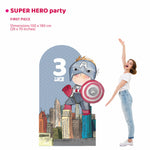 SUPER HERO PARTY doppio da terra | Scenografia per festa compleanno - Peekaboo