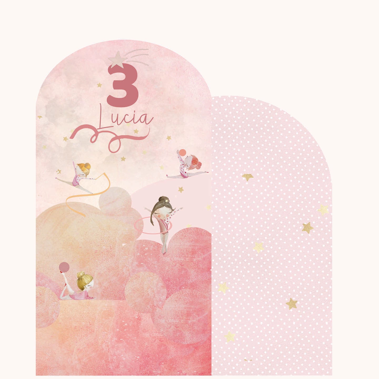 DANCERS PARTY doppio da terra | Decori compleanno bimba 1 anno - Peekaboo