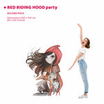 RED RIDING HOOD PARTY doppio da terra | Decori compleanno bimba 1 anno - Peekaboo