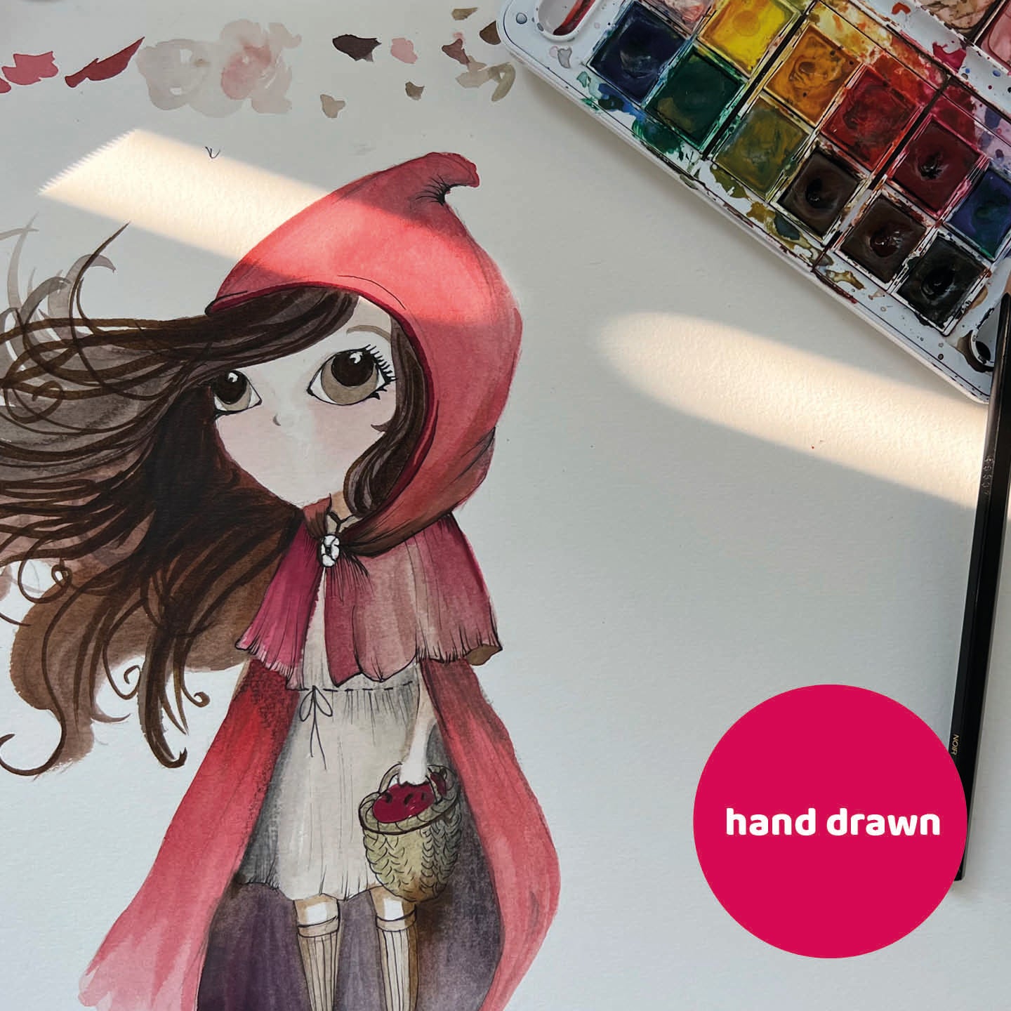 RED RIDING HOOD PARTY doppio da terra | Decori compleanno bimba 1 anno - Peekaboo