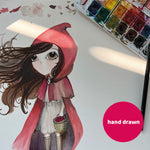 RED RIDING HOOD PARTY doppio da terra | Decori compleanno bimba 1 anno - Peekaboo