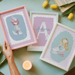 partyPIK_stampe per cameretta | Set di 3 stampe | Decorazione per cameretta bimbi | mermaid party - Peekaboo