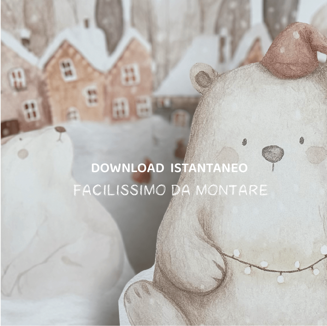 Il Calendario dell’Avvento di Baldo, l’Orso del Bosco Bianco| disegnato a mano| natale2025 - Peekaboo