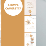 stampe per cameretta | Set di 3 stampe | Decorazione per cameretta bimbi | teddy bear| bear - Peekaboo