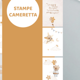 stampe per cameretta | Set di 3 stampe | Decorazione per cameretta bimbi | teddy bear| bear - Peekaboo