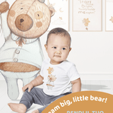 stampe per cameretta | Set di 3 stampe | Decorazione per cameretta bimbi | teddy bear| bear - Peekaboo