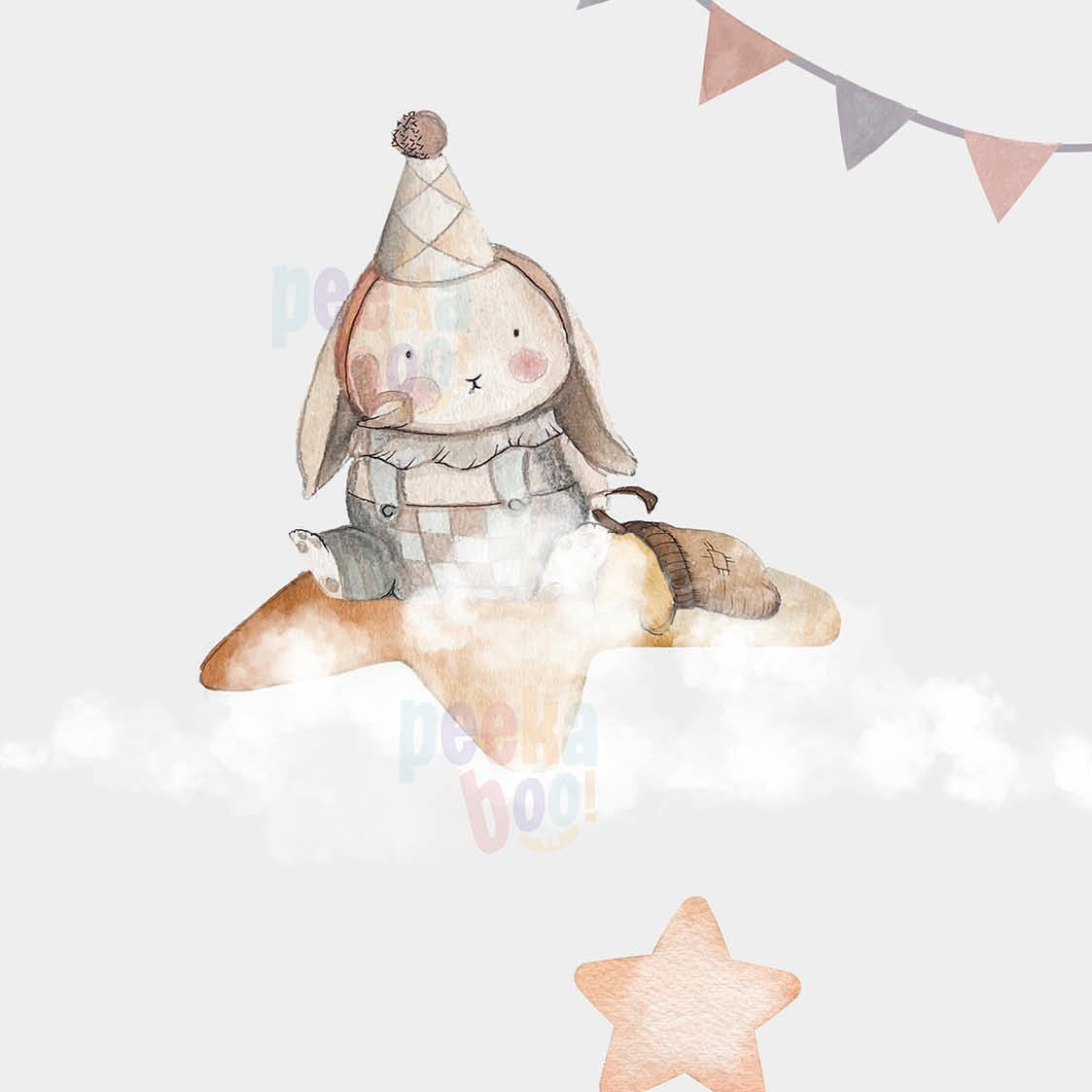 Animaletti per cameretta | Set di 3 stampe | Decorazione per cameretta bimbi - Peekaboo