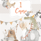 ANIMAL PARTY triplo da terra | Decorazione festa di compleanno | Party planner - Peekaboo
