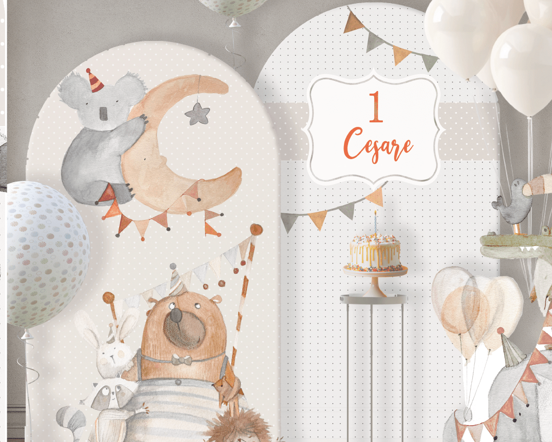 ANIMAL PARTY triplo da terra | Decorazione festa di compleanno | Party planner - Peekaboo