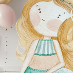 SIRENETTA UNDER THE SEA PARTY sagoma| Addobbi per compleanno o Battesimo - Peekaboo
