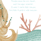 SIRENETTA UNDER THE SEA PARTY sagoma| Addobbi per compleanno o Battesimo - Peekaboo
