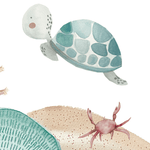 SIRENETTA UNDER THE SEA PARTY sagoma| Addobbi per compleanno o Battesimo - Peekaboo