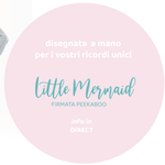 SIRENETTA UNDER THE SEA PARTY sagoma| Addobbi per compleanno o Battesimo - Peekaboo