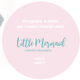 SIRENETTA UNDER THE SEA PARTY sagoma| Addobbi per compleanno o Battesimo - Peekaboo