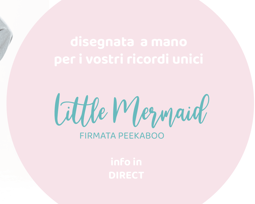 SIRENETTA UNDER THE SEA PARTY sagoma| Addobbi per compleanno o Battesimo - Peekaboo