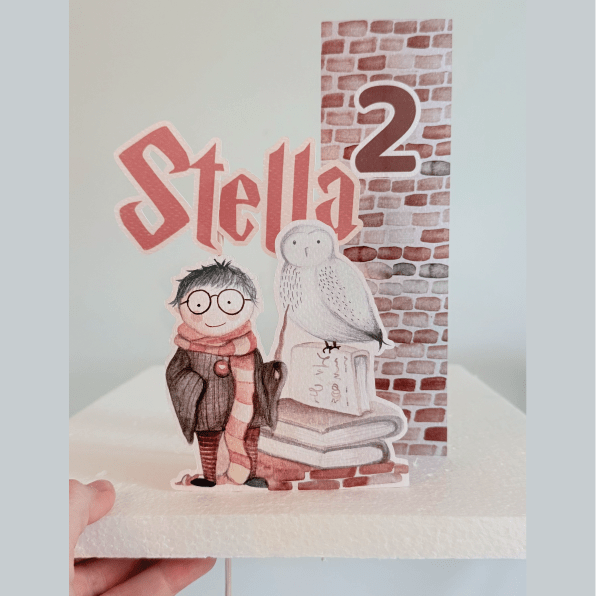 Cake Topper Personalizzato – Tema Potter - Peekaboo