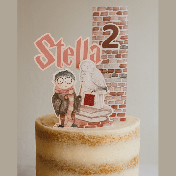 Cake Topper Personalizzato – Tema Potter - Peekaboo
