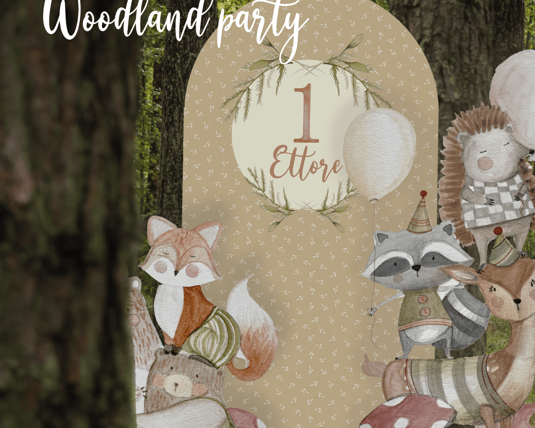 WOODLAND PARTY triplo da terra | Decorazione festa di compleanno | Party planner - Peekaboo
