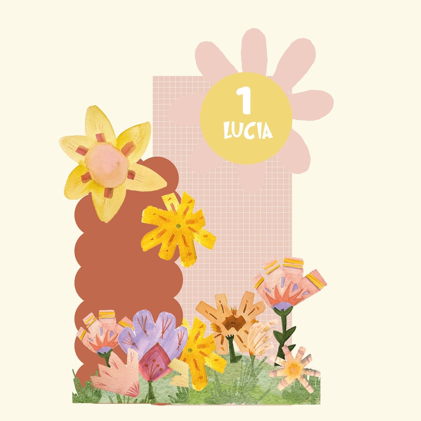 FLOWER PARTY doppio da terra | Decori compleanno bimba - Peekaboo