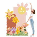 FLOWER PARTY doppio da terra | Decori compleanno bimba - Peekaboo