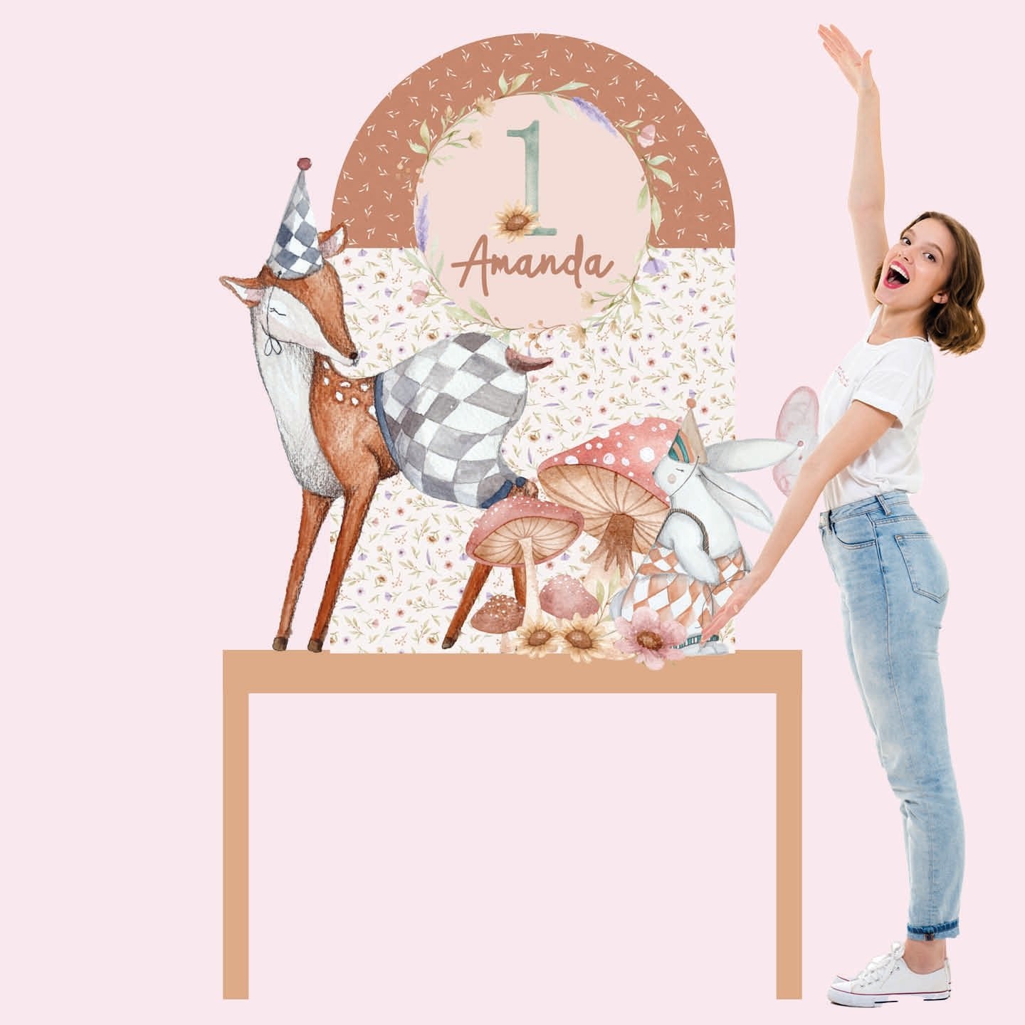 WOODLAND PARTY da appoggio | Decori per compleanno o Battesimo - Peekaboo