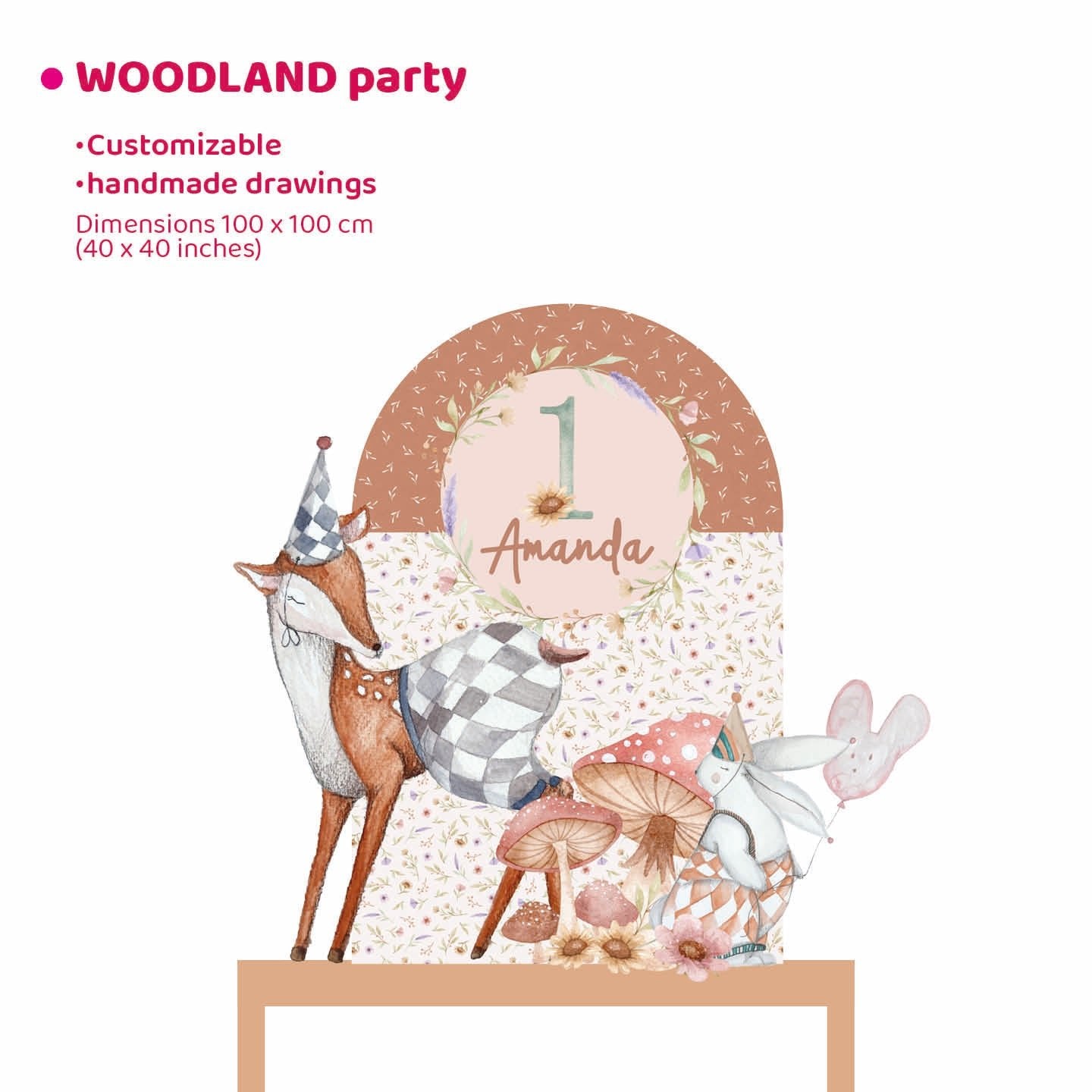 WOODLAND PARTY da appoggio | Decori per compleanno o Battesimo - Peekaboo